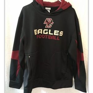 Boston College BC Eagles Football Hoodie Pockets Reebox (RBK Label) Size Large